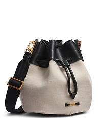 Donna Karan Weekend Drawstring Canvas Bucket Bag