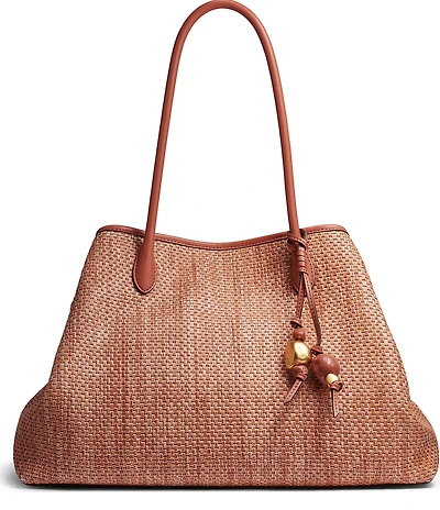 Donna Karan Weekend Straw Medium Tote Bag