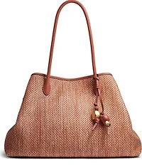 Donna Karan Weekend Straw Medium Tote Bag