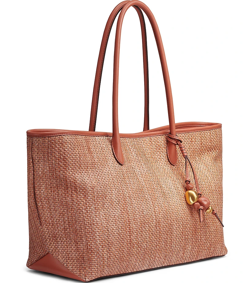 Donna Karan Weekend Straw Medium Tote Bag