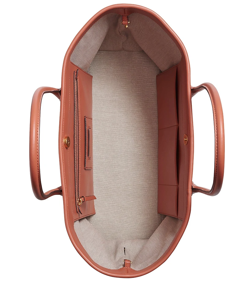 Donna Karan Weekend Straw Medium Tote Bag