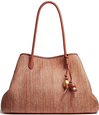 Donna Karan Weekend Straw Medium Tote Bag