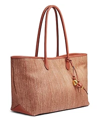 Donna Karan Weekend Straw Medium Tote Bag