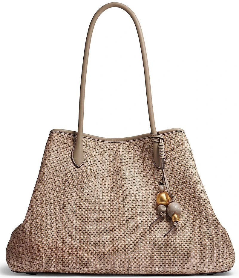 Donna Karan Weekend Straw Medium Tote Bag