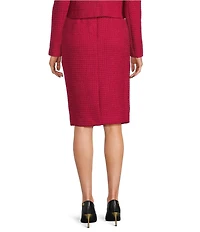 Donna Karan Wool Blend Tweed Pencil Skirt