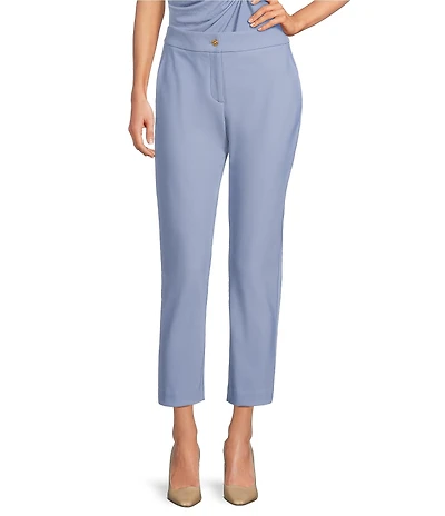 Donna Karan Woven Slim Leg Ankle Pants