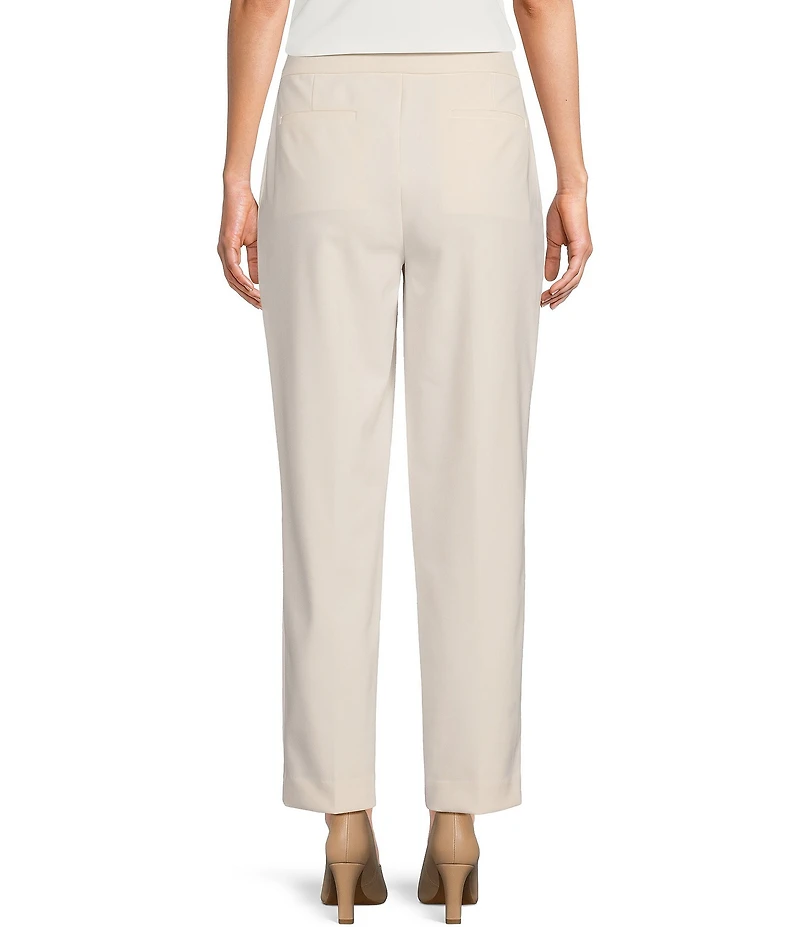 Donna Karan Woven Straight Leg Ankle Pant