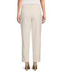 Donna Karan Woven Straight Leg Ankle Pant