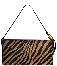 Donna Karan Zebra Velvet Large Shoulder Bag