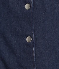 Donna Morgan Denim Button Front Mini Dress