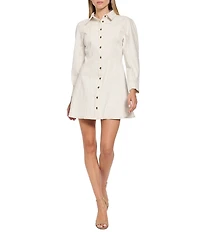 Donna Morgan Denim Shirt Dress