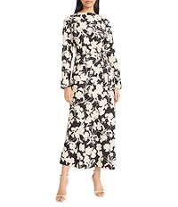 Donna Morgan Long Sleeve Maxi Dress