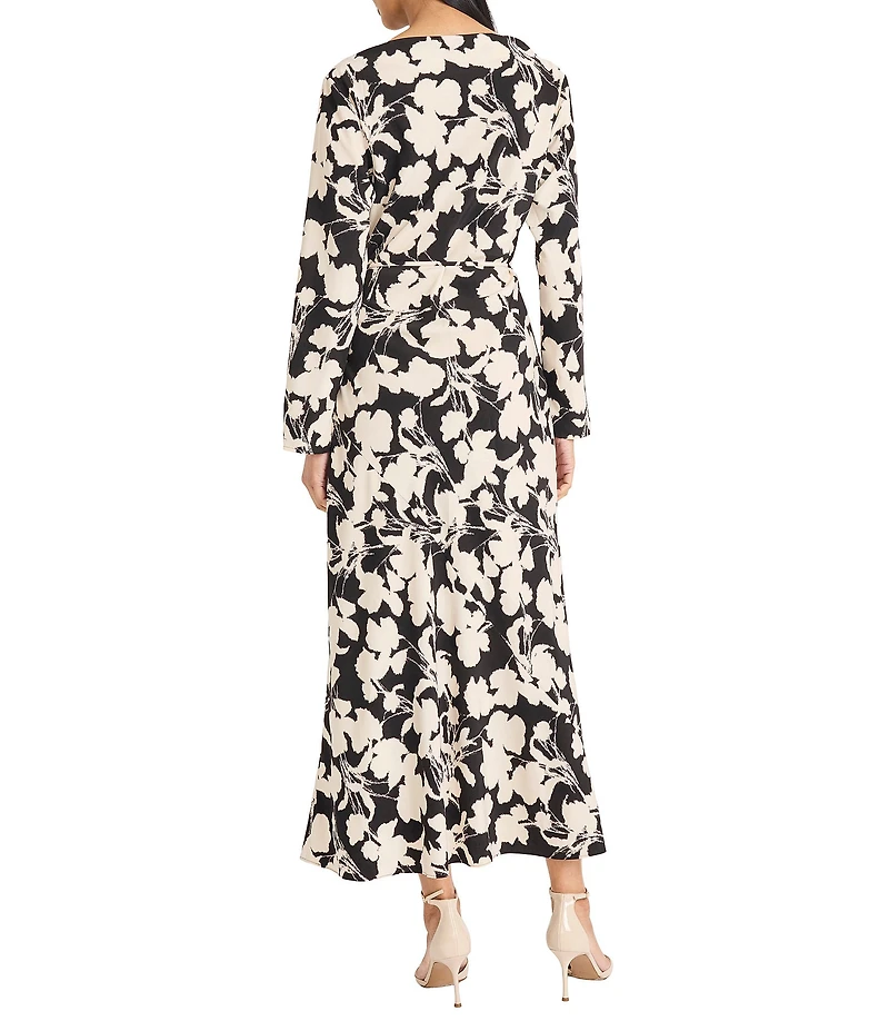Donna Morgan Long Sleeve Maxi Dress