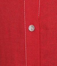 Donna Morgan Sleeveless Button Down Linen Midi Dress