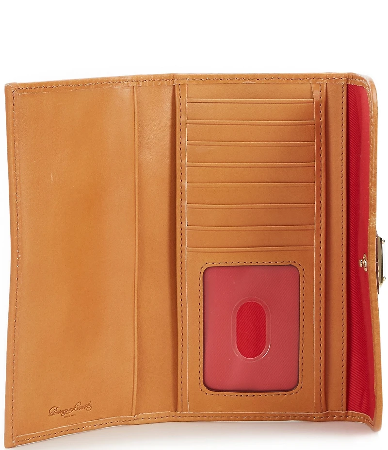Dooney & Bourke Blakely Collection Signature Logo Continental Contrast Trim Clutch Wallet