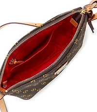 Dooney & Bourke Blakely Collection Penny Brown Signature Logo Crossbody Bag