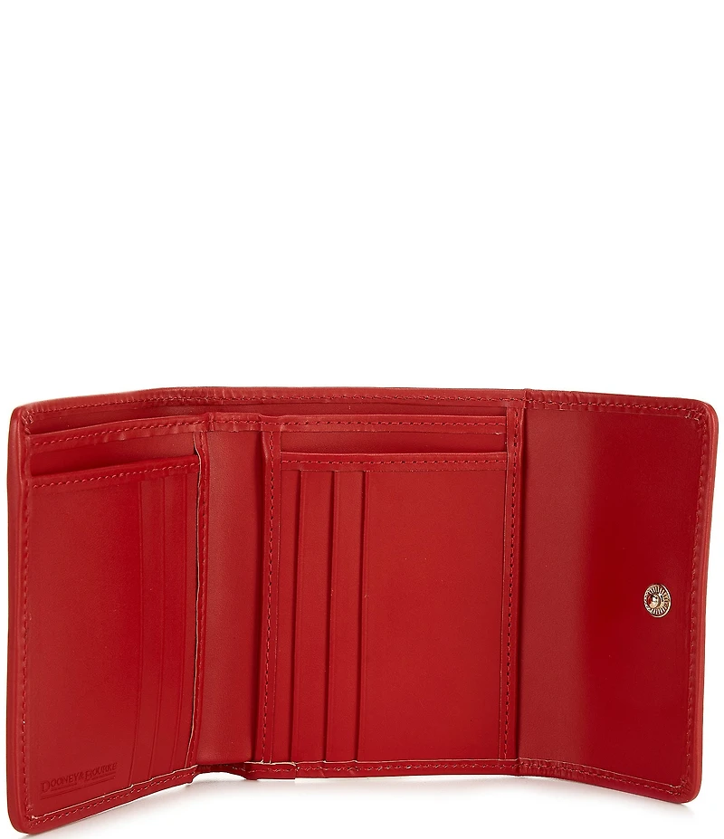 Dooney & Bourke Blakely Signature Logo Small Flap Contrast Trim Wallet