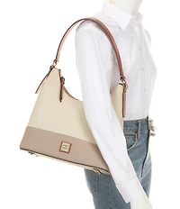 Dooney & Bourke Color Block Leather Hobo Shoulder Bag