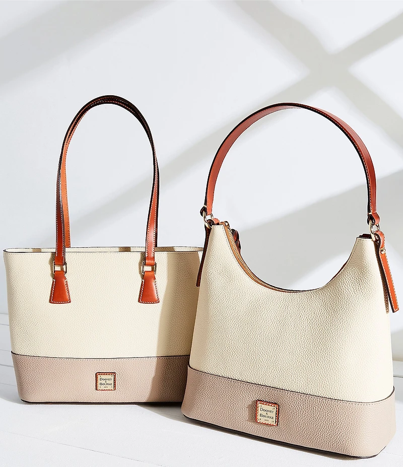 Dooney & Bourke Color Block Leather Hobo Shoulder Bag