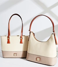 Dooney & Bourke Color Block Leather Hobo Shoulder Bag