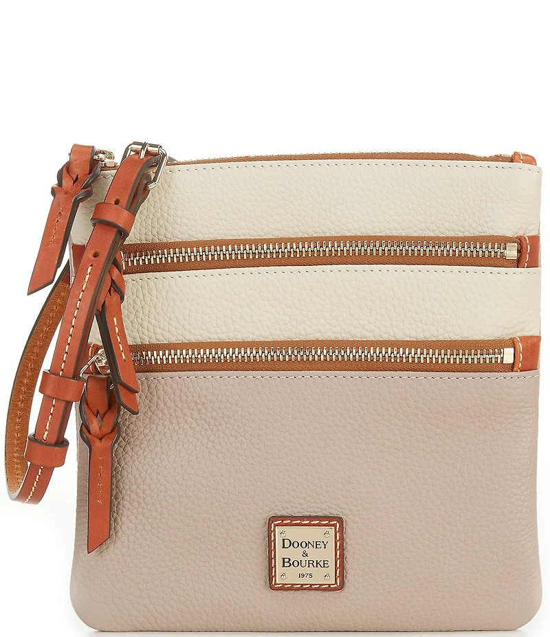 Dooney & Bourke Color Block Triple Zip Crossbody Bag