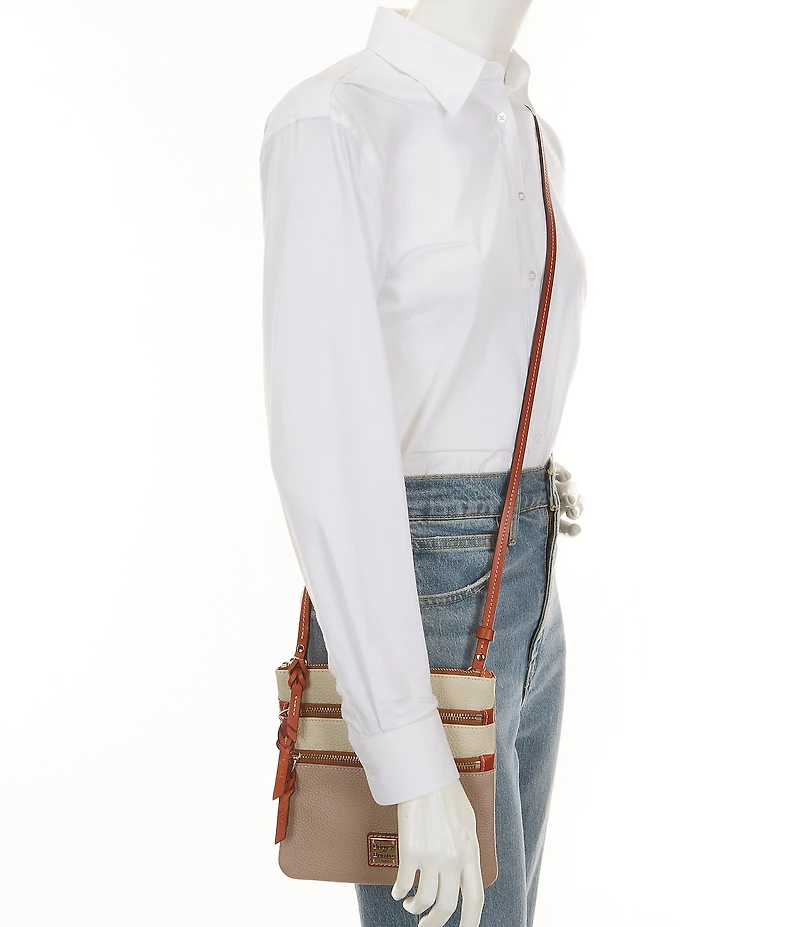 Dooney & Bourke Color Block Triple Zip Crossbody Bag