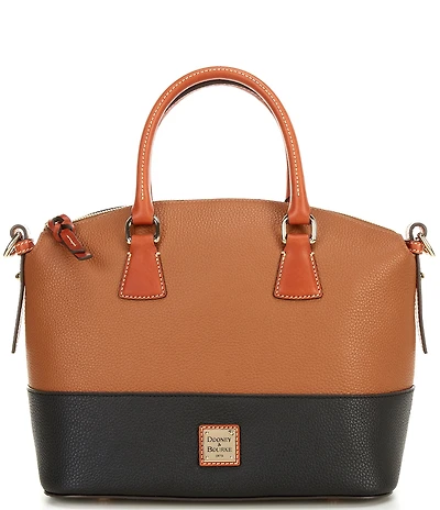 Dooney & Bourke Colorblock Leather Domed Satchel Bag