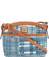 Dooney & Bourke Denim Madras Print Domed Crossbody Bag