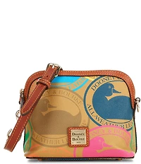 Dooney & Bourke Domed Travel Inspired Print Crossbody Bag