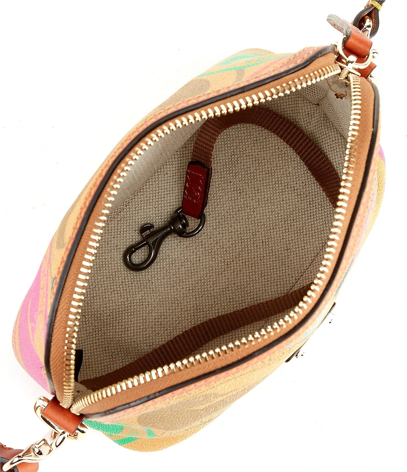Dooney & Bourke Domed Travel Inspired Print Crossbody Bag