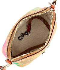 Dooney & Bourke Domed Travel Inspired Print Crossbody Bag