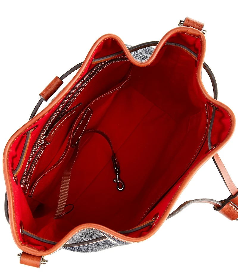 Dooney & Bourke Drawstring Leather Shoulder Bag