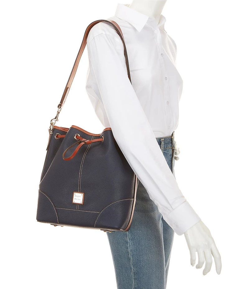 Dooney & Bourke Drawstring Leather Shoulder Bag