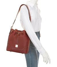Dooney & Bourke Drawstring Leather Shoulder Bag
