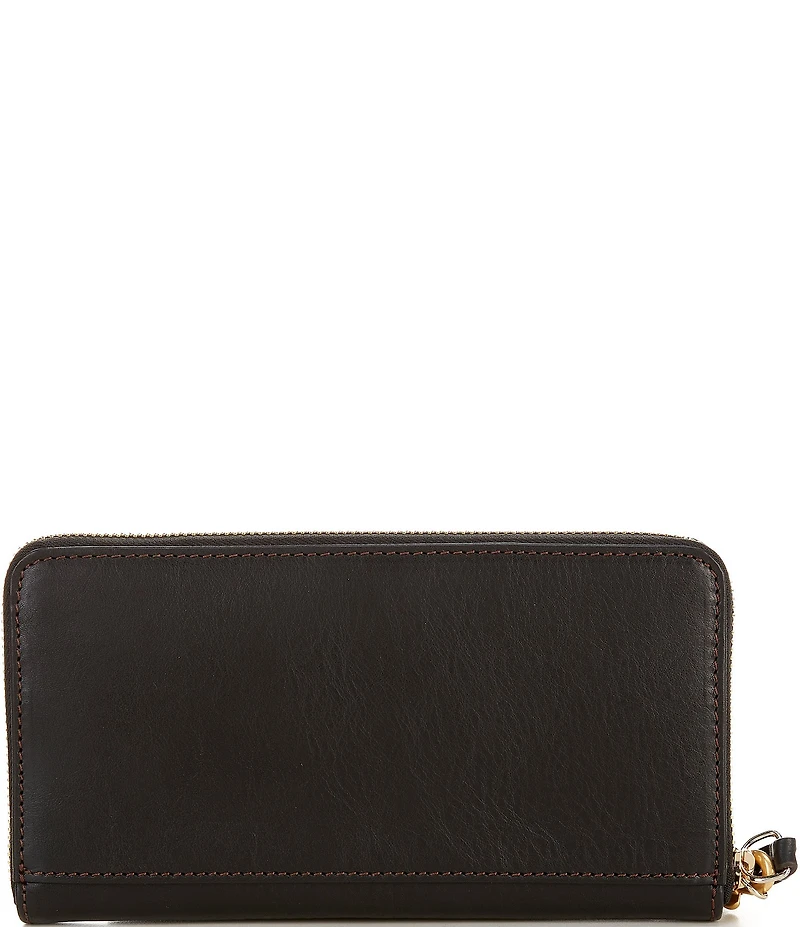 Dooney & Bourke Florentine Collection Large Zip Around Leather Wristlet