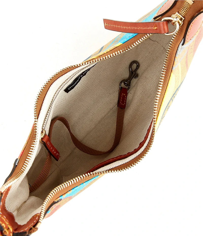 Dooney & Bourke Large Coated Cotton Passport Print Hobo Bag
