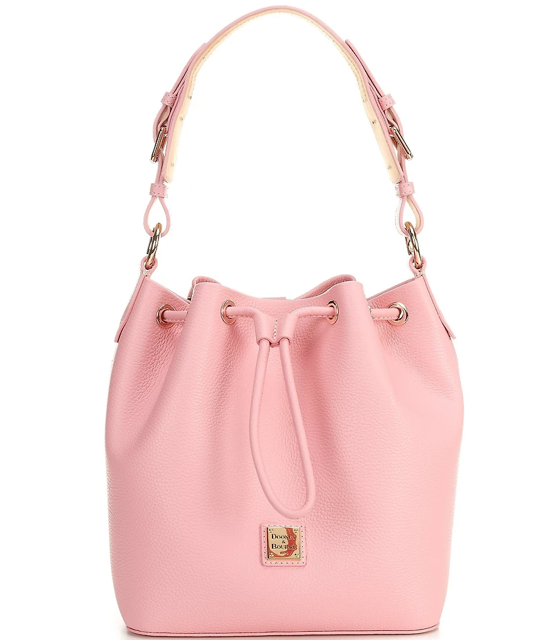 Dooney & Bourke Lucca Leather Drawstring Shoulder Bucket Bag