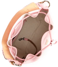 Dooney & Bourke Lucca Leather Drawstring Shoulder Bucket Bag