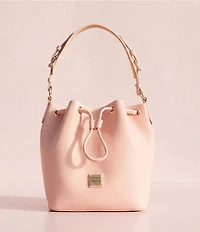 Dooney & Bourke Lucca Leather Drawstring Shoulder Bucket Bag
