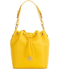 Dooney & Bourke Lucca Leather Drawstring Shoulder Bucket Bag