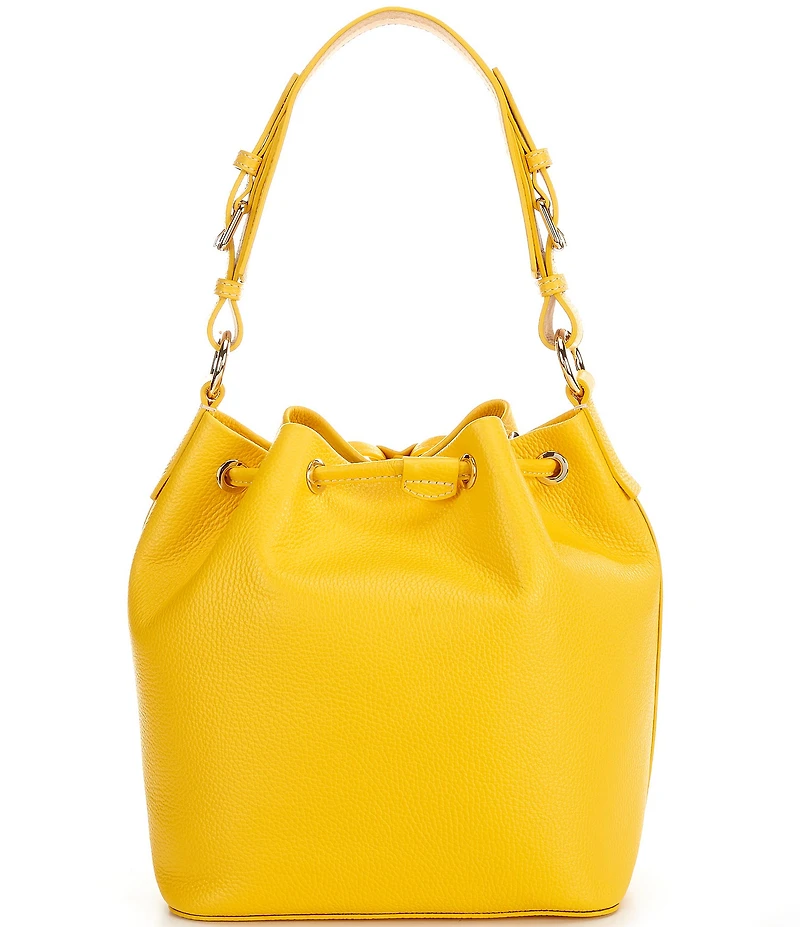 Dooney & Bourke Lucca Leather Drawstring Shoulder Bucket Bag