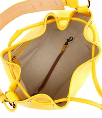 Dooney & Bourke Lucca Leather Drawstring Shoulder Bucket Bag