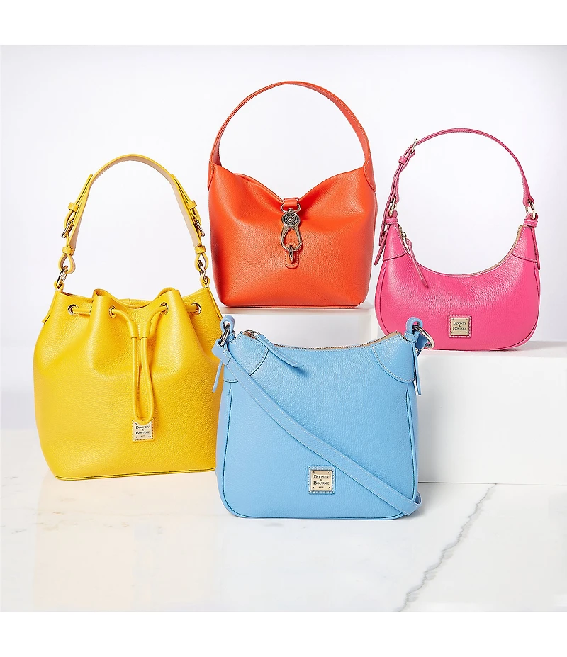 Dooney & Bourke Lucca Leather Drawstring Shoulder Bucket Bag