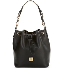 Dooney & Bourke Lucca Leather Drawstring Shoulder Bucket Bag