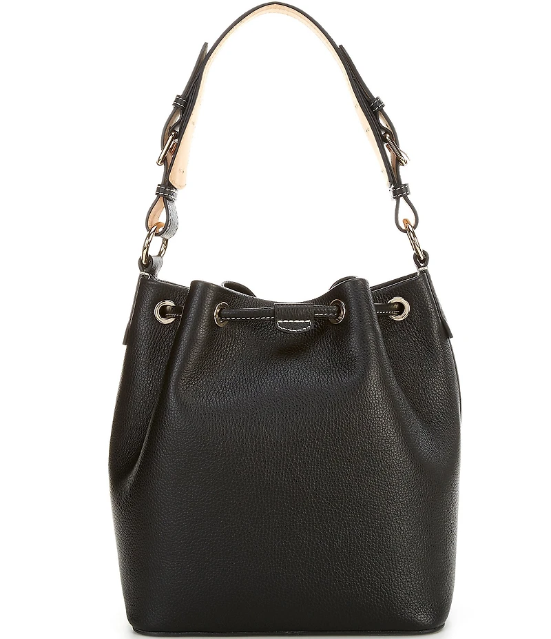 Dooney & Bourke Lucca Leather Drawstring Shoulder Bucket Bag