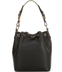 Dooney & Bourke Lucca Leather Drawstring Shoulder Bucket Bag