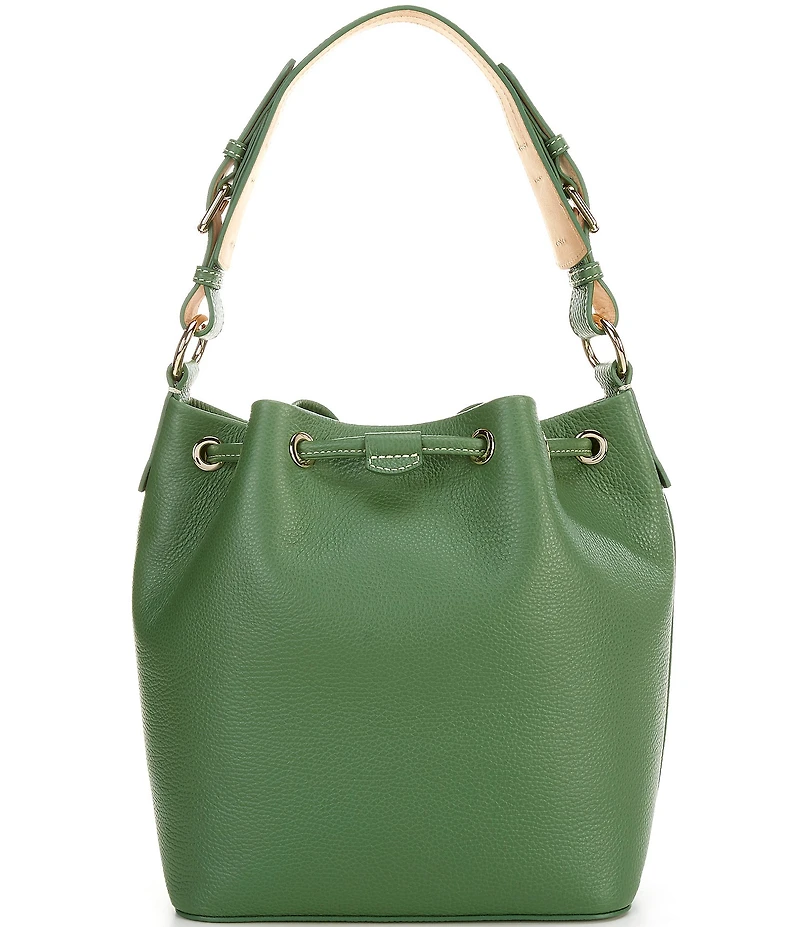 Dooney & Bourke Lucca Leather Drawstring Shoulder Bucket Bag