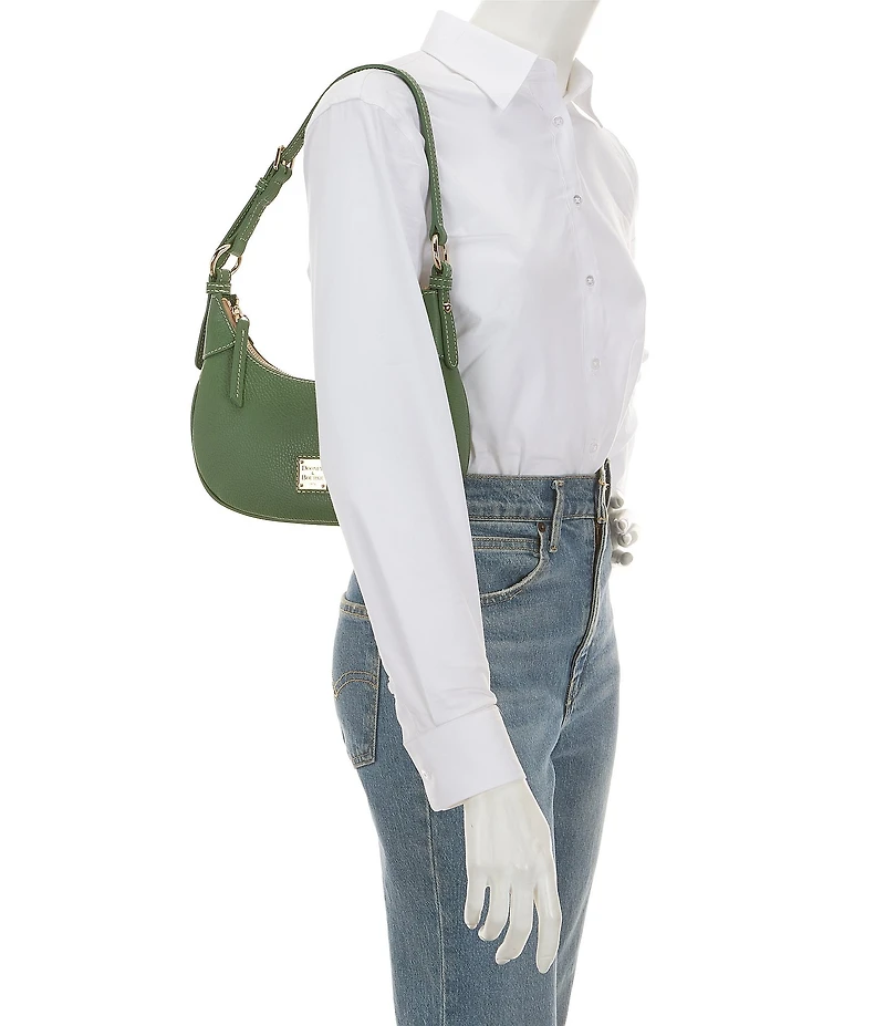 Dooney & Bourke Lucca Pebbled Leather Baguette Shoulder Bag