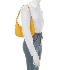Dooney & Bourke Lucca Pebbled Leather Baguette Shoulder Bag