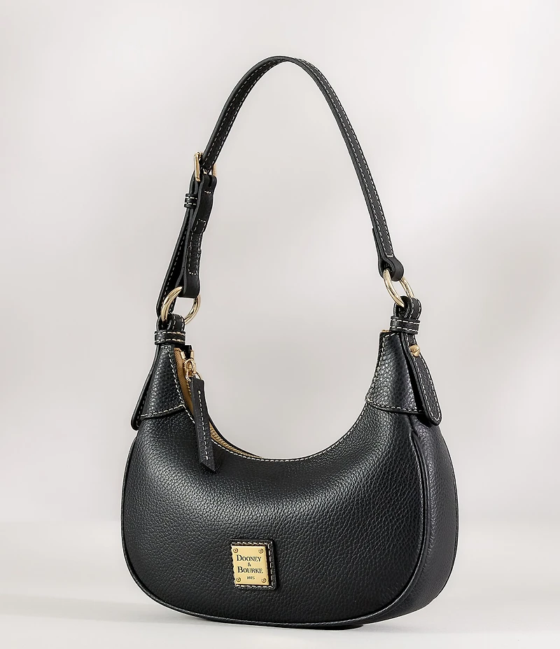 Dooney & Bourke Lucca Pebbled Leather Hobo Baguette Shoulder Bag